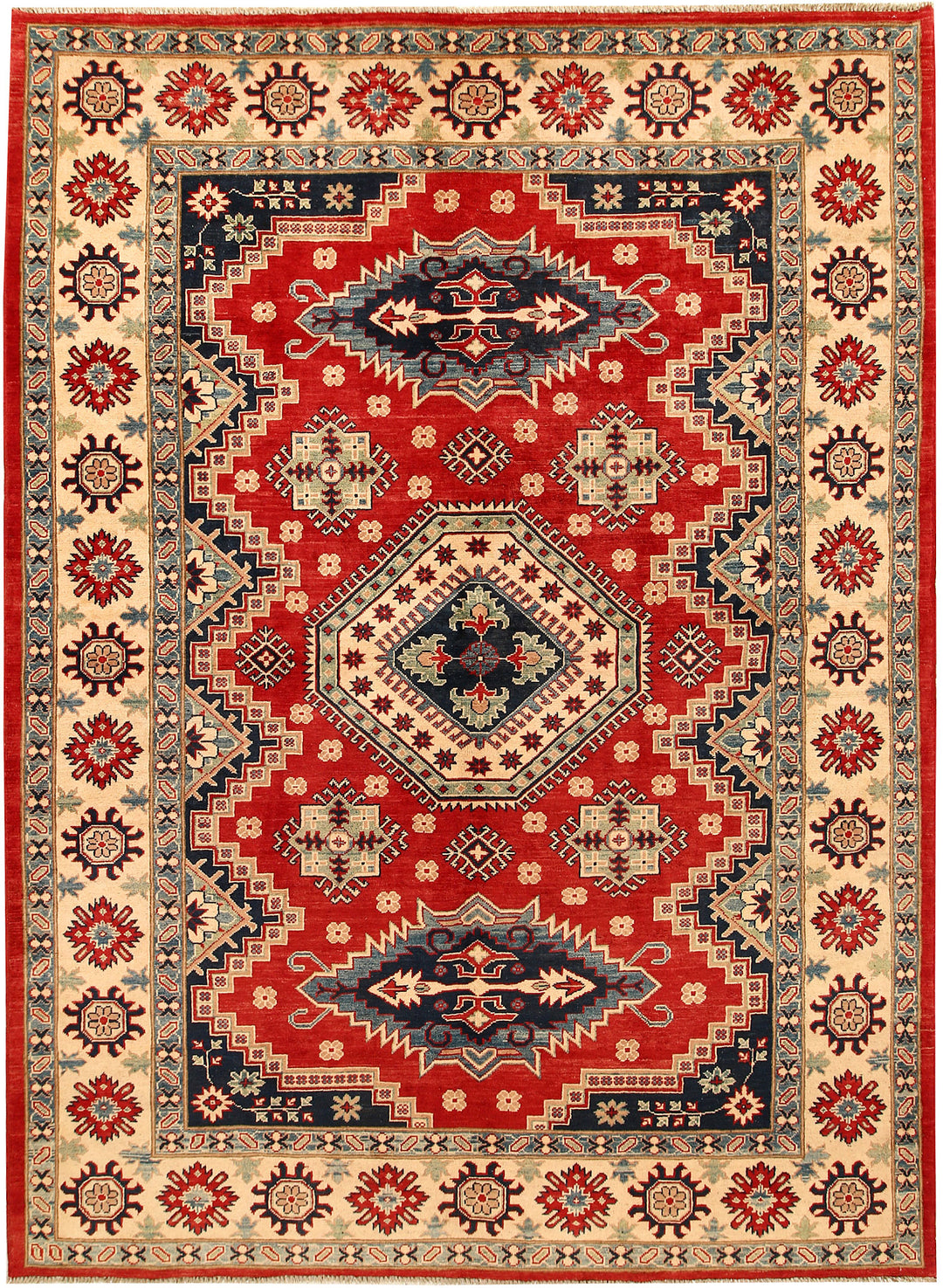 Firebrick Kazak 6' 8 x 9' 1 - No. 67603 - ALRUG Rug Store