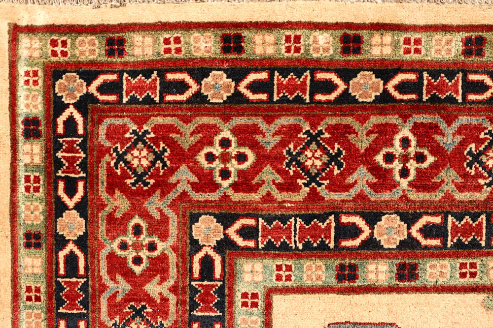 Bisque Kazak 6' 9 x 9' 5 - No. 67604 - ALRUG Rug Store