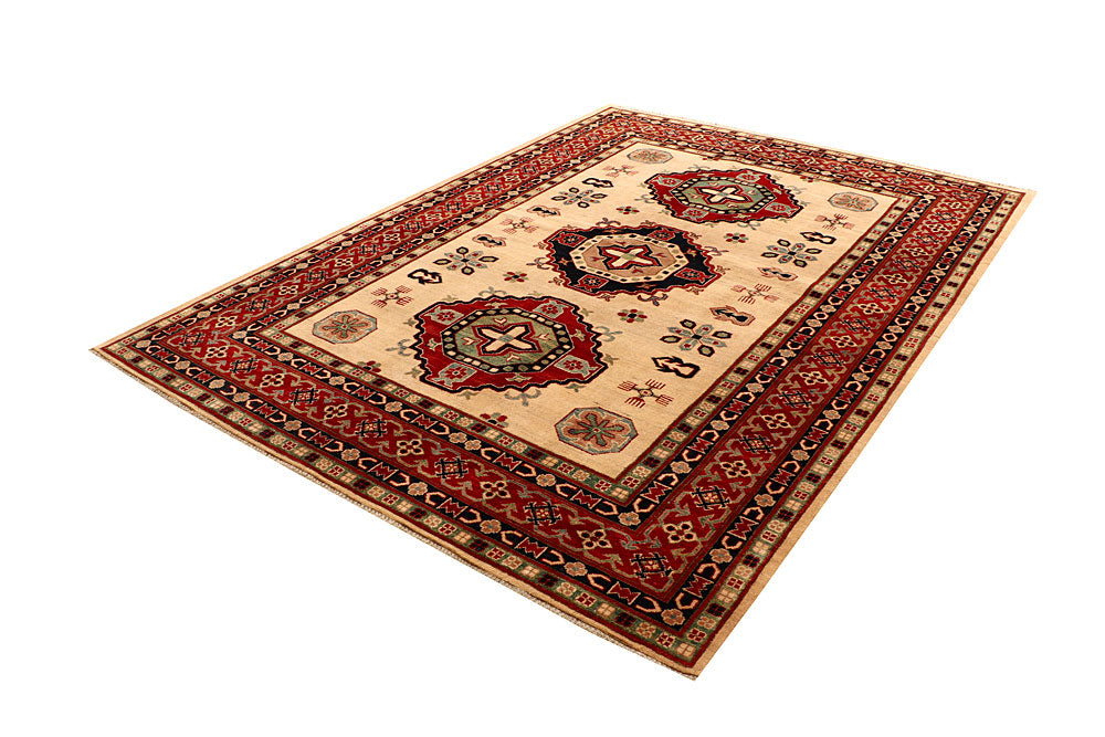 Bisque Kazak 6' 9 x 9' 5 - No. 67604 - ALRUG Rug Store