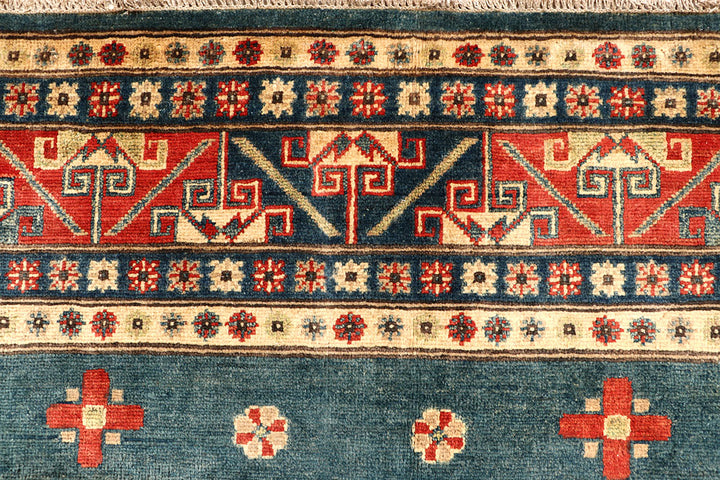 Cadet Blue Kazak 6' 8 x 9' 11 - No. 67605 - ALRUG Rug Store