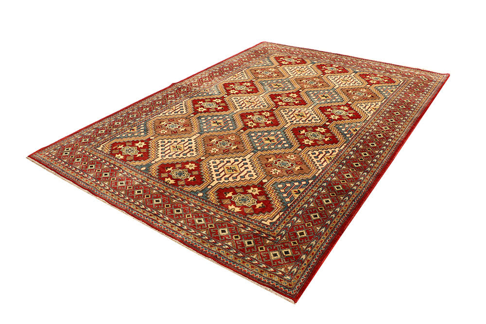 Multi Colored Kazak 6' 8 x 9' 7 - No. 67606 - ALRUG Rug Store