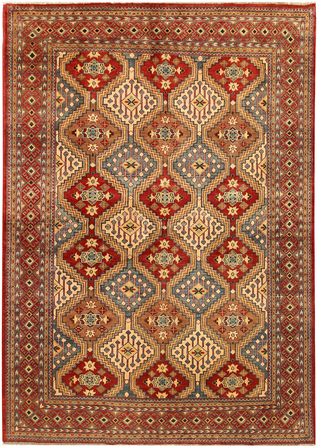 Multi Colored Kazak 6' 8 x 9' 7 - No. 67606 - ALRUG Rug Store
