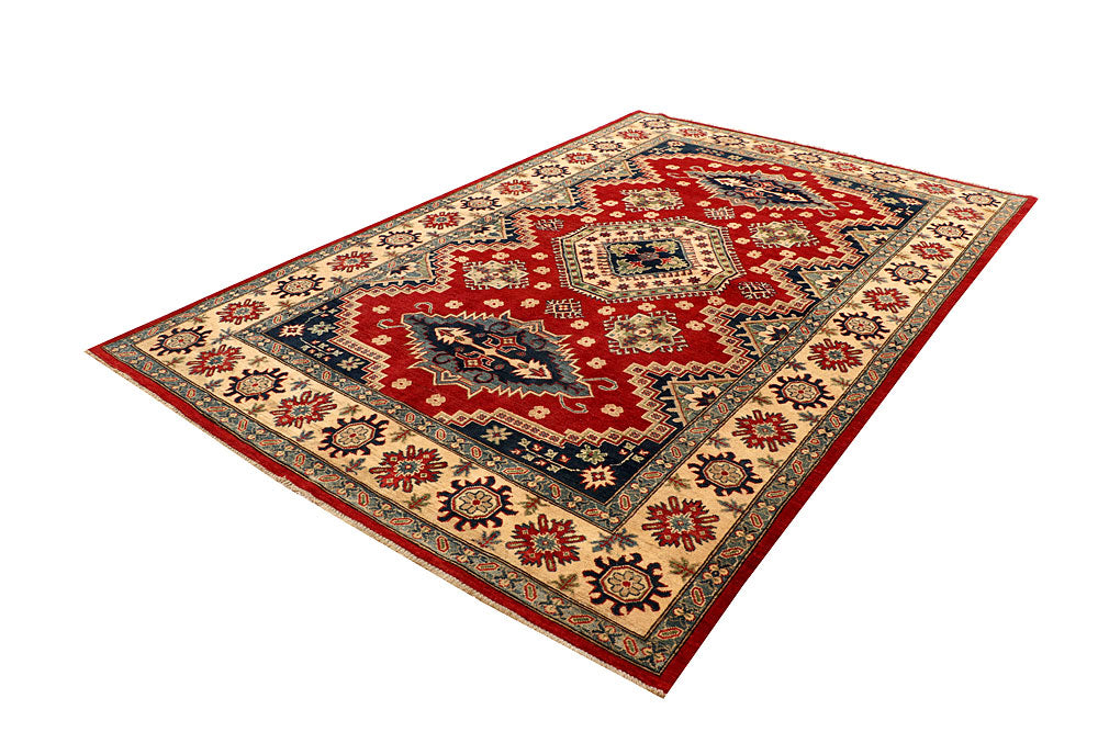 Firebrick Kazak 6' 6 x 10' - No. 67607 - ALRUG Rug Store