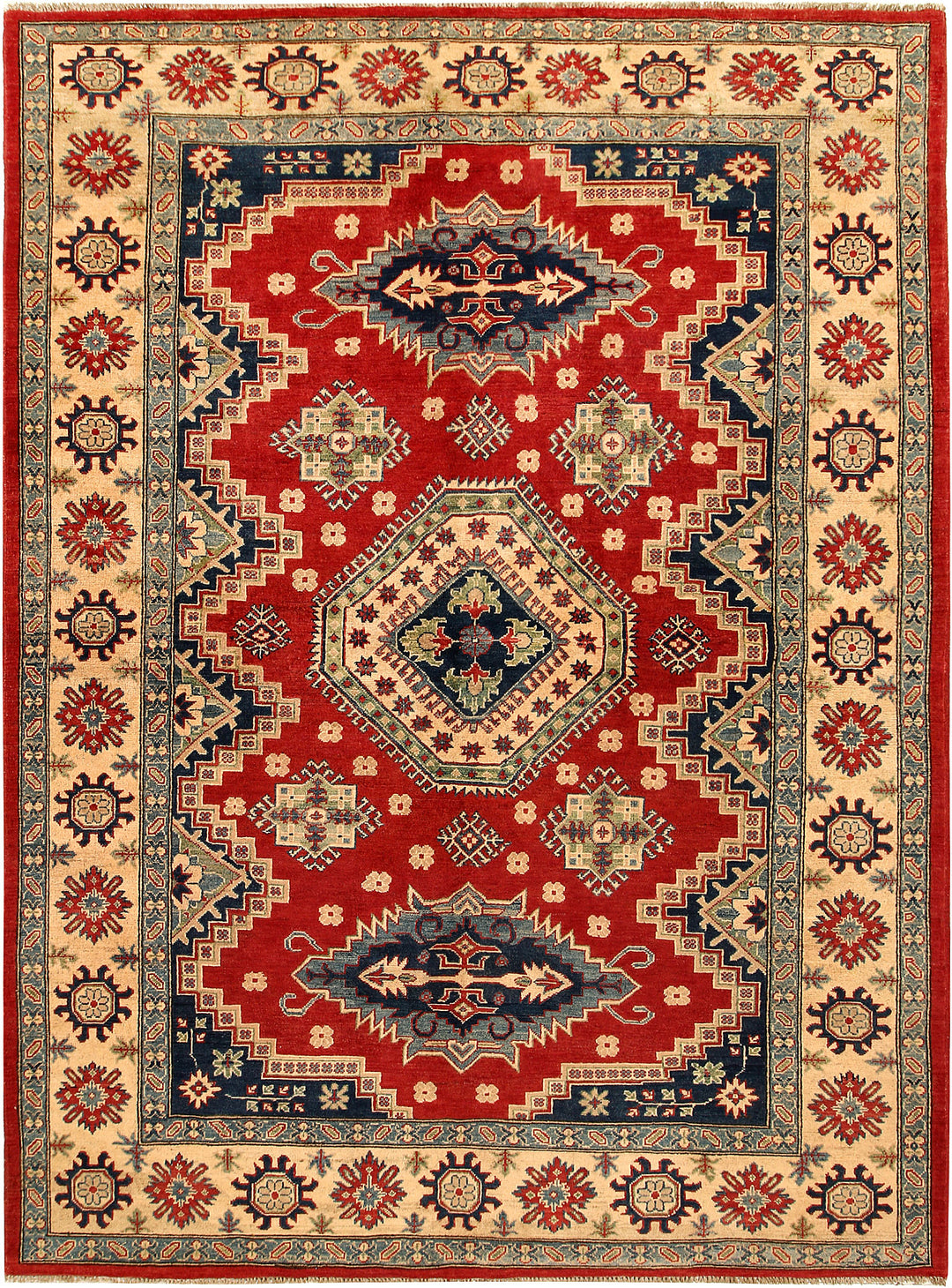 Firebrick Kazak 6' 6 x 10' - No. 67607 - ALRUG Rug Store