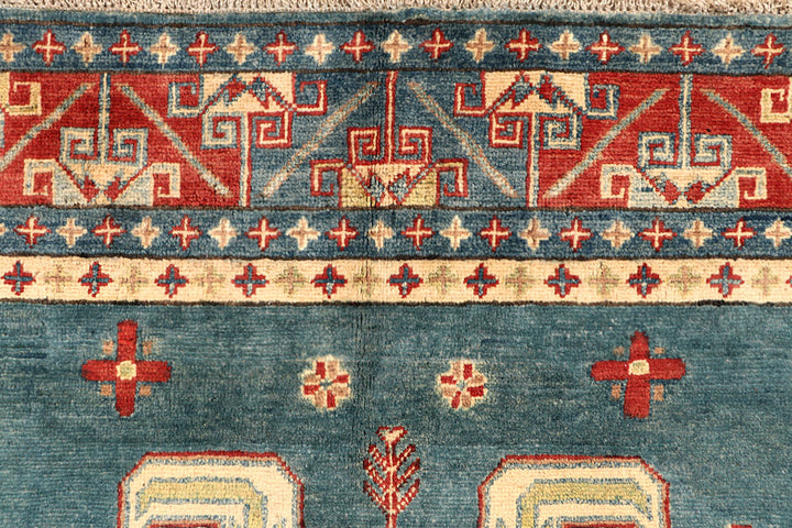 Cadet Blue Kazak 5' 8 x 7' 9 - No. 67608 - ALRUG Rug Store