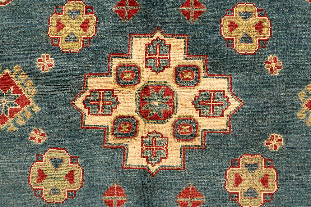 Cadet Blue Kazak 5' 8 x 7' 9 - No. 67608 - ALRUG Rug Store