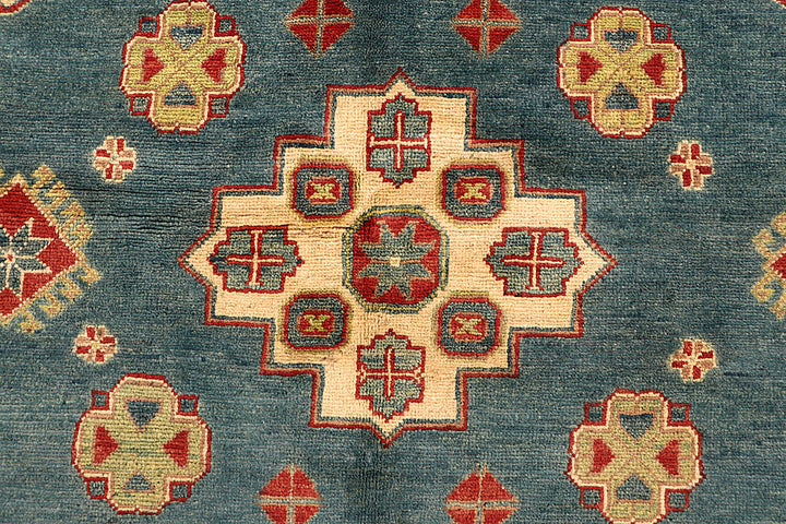 Cadet Blue Kazak 5' 8 x 7' 9 - No. 67608 - ALRUG Rug Store