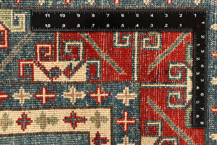 Cadet Blue Kazak 5' 8 x 7' 9 - No. 67608 - ALRUG Rug Store