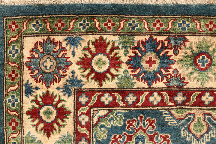 Cadet Blue Kazak 5' 5 x 7' 7 - No. 67610 - ALRUG Rug Store