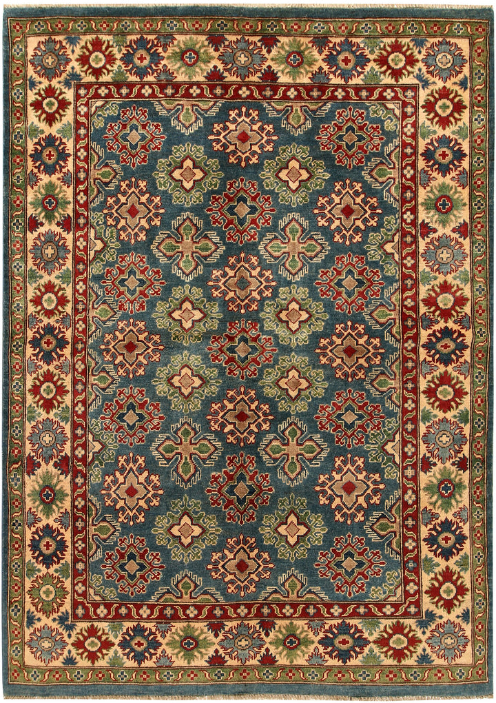Cadet Blue Kazak 5' 5 x 7' 7 - No. 67610 - ALRUG Rug Store