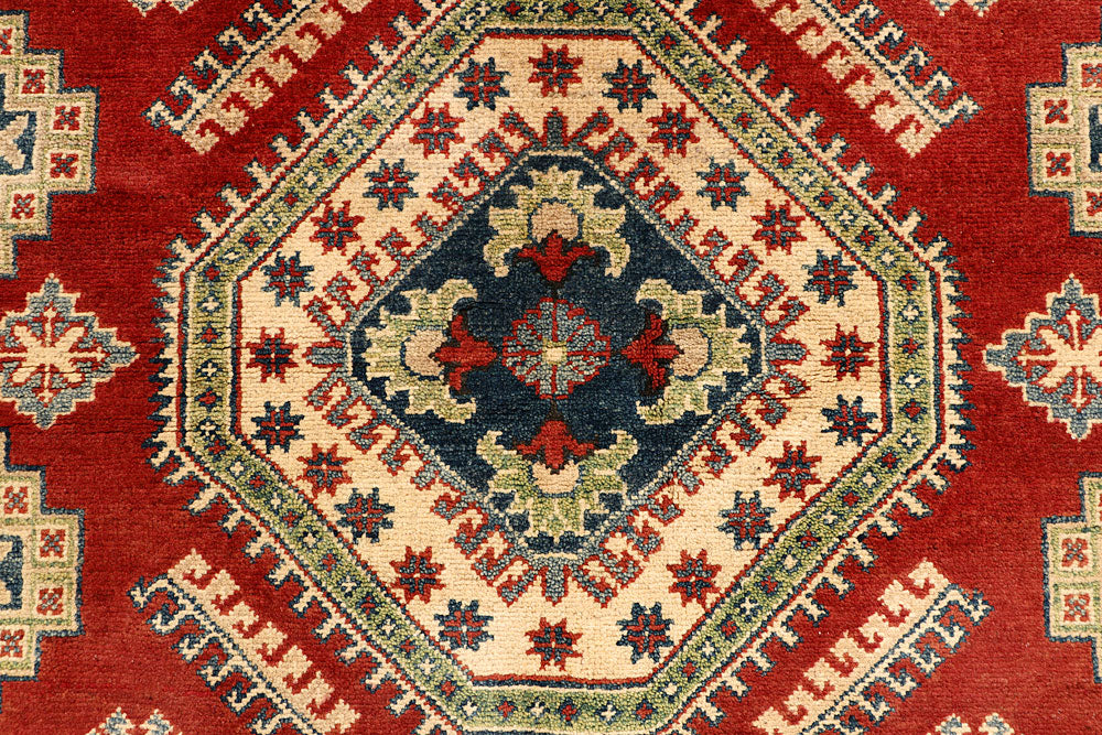 Firebrick Kazak 5' 2 x 6' 6 - No. 67613 - ALRUG Rug Store