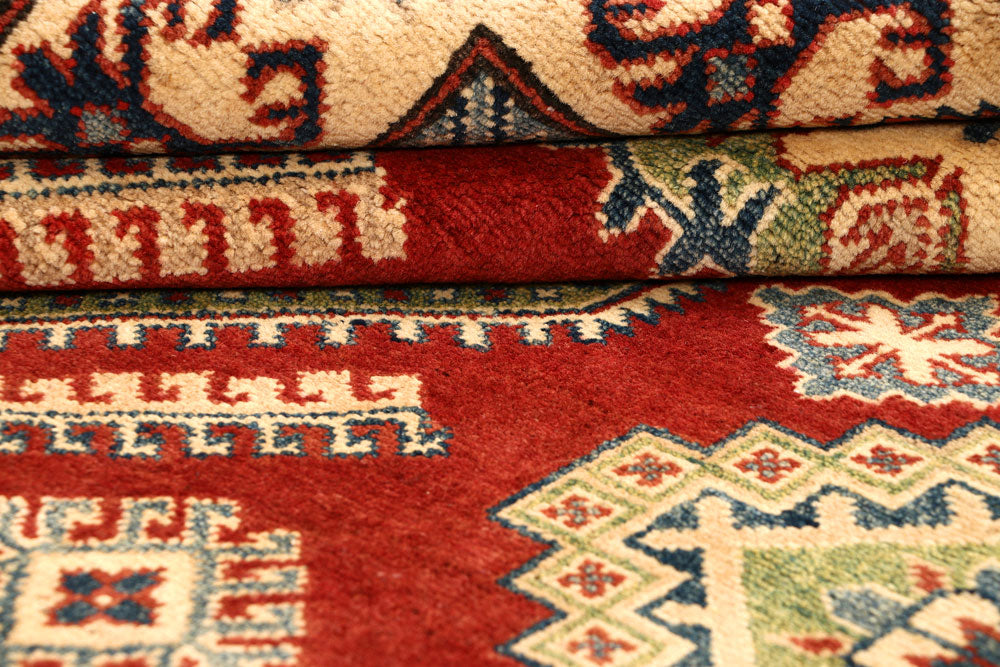 Firebrick Kazak 5' 2 x 6' 6 - No. 67613 - ALRUG Rug Store