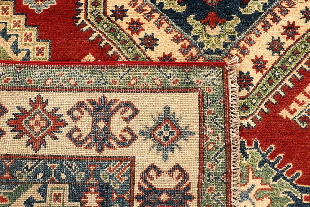 Firebrick Kazak 5' 2 x 6' 6 - No. 67613 - ALRUG Rug Store