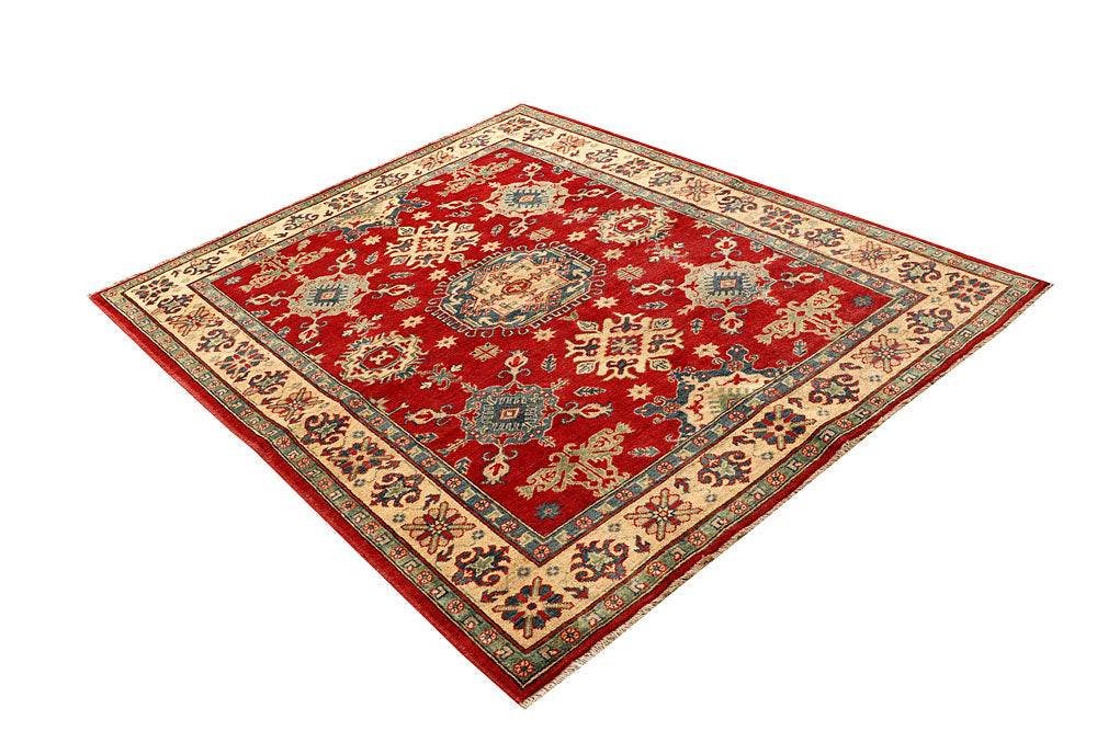 Firebrick Kazak 5' 1 x 6' 3 - No. 67615 - ALRUG Rug Store