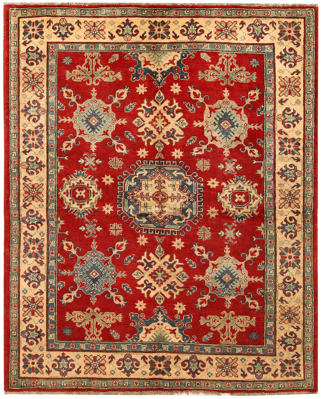 Firebrick Kazak 5' 1 x 6' 3 - No. 67615 - ALRUG Rug Store