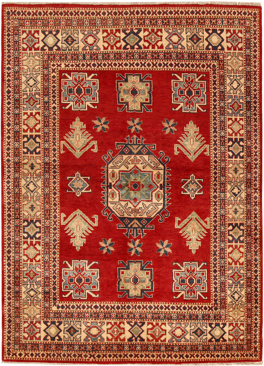 Firebrick Kazak 4' 10 x 6' 9 - No. 67617 - ALRUG Rug Store