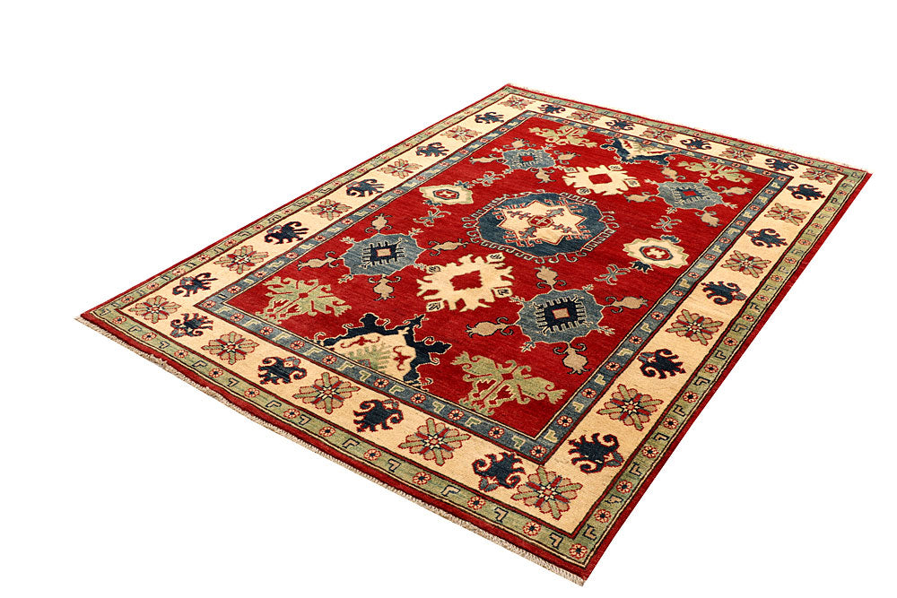 Firebrick Kazak 4' 11 x 7' 2 - No. 67618 - ALRUG Rug Store