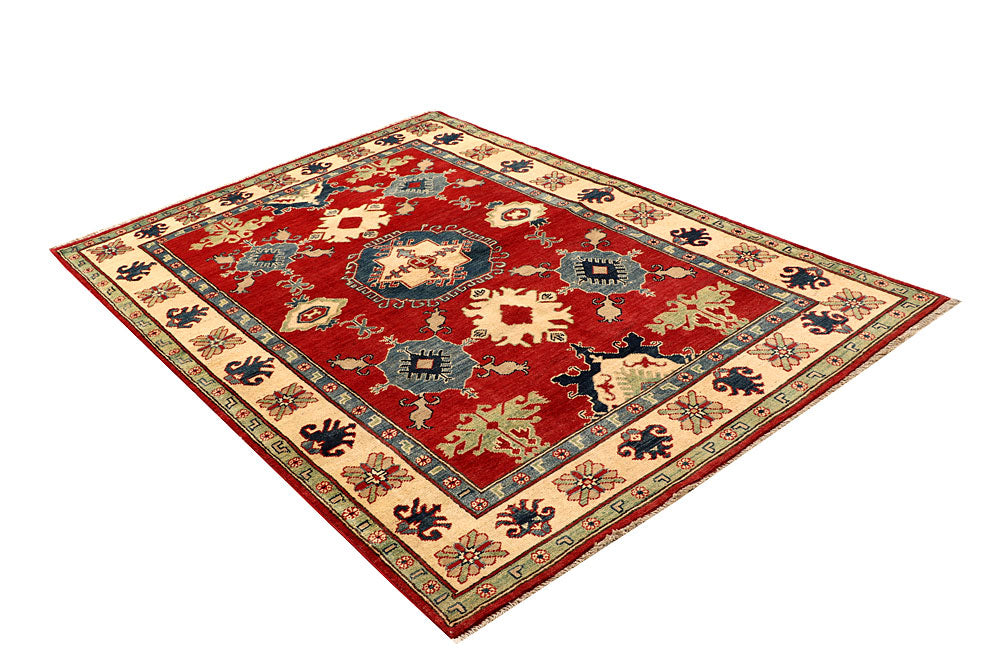 Firebrick Kazak 4' 11 x 7' 2 - No. 67618 - ALRUG Rug Store