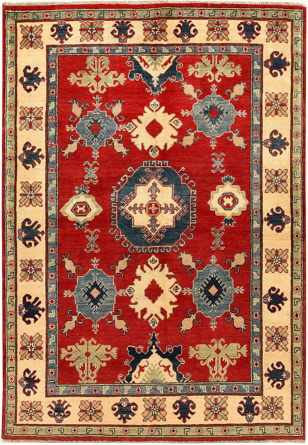 Firebrick Kazak 4' 11 x 7' 2 - No. 67618 - ALRUG Rug Store