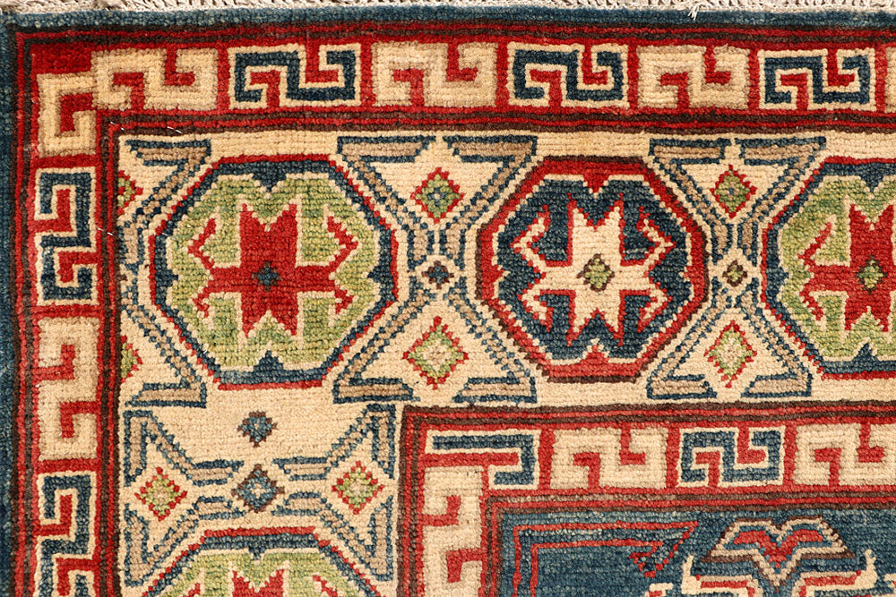 Cadet Blue Kazak 5' 1 x 6' 10 - No. 67619 - ALRUG Rug Store