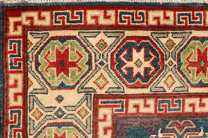 Cadet Blue Kazak 5' 1 x 6' 10 - No. 67619 - ALRUG Rug Store
