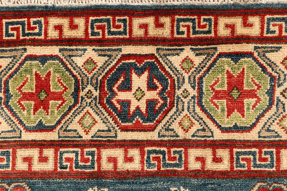 Cadet Blue Kazak 5' 1 x 6' 10 - No. 67619 - ALRUG Rug Store