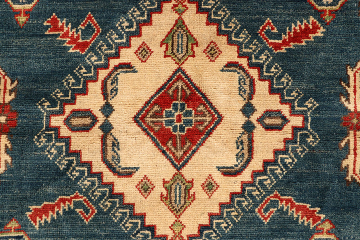Cadet Blue Kazak 5' 1 x 6' 10 - No. 67619 - ALRUG Rug Store