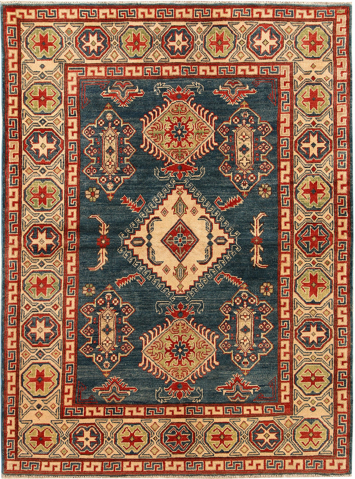 Cadet Blue Kazak 5' 1 x 6' 10 - No. 67619 - ALRUG Rug Store