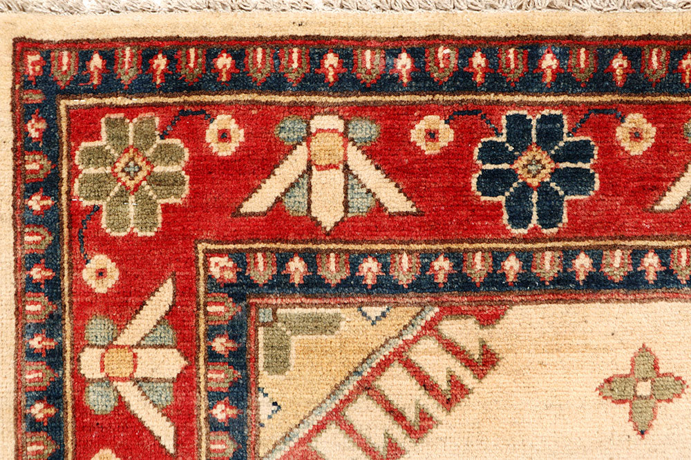 Blanched Almond Kazak 5' x 6' 10 - No. 67621 - ALRUG Rug Store