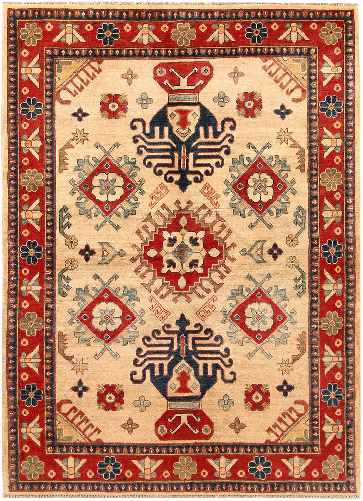 Blanched Almond Kazak 5' x 6' 10 - No. 67621 - ALRUG Rug Store