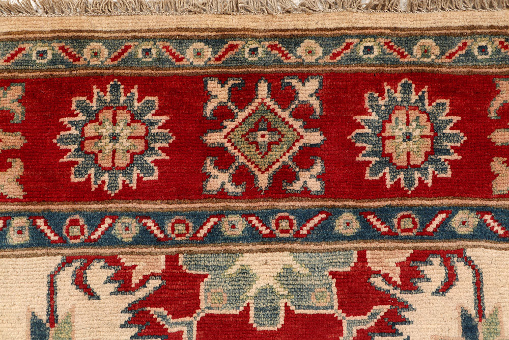 Blanched Almond Kazak 4' 9 x 6' 7 - No. 67623 - ALRUG Rug Store