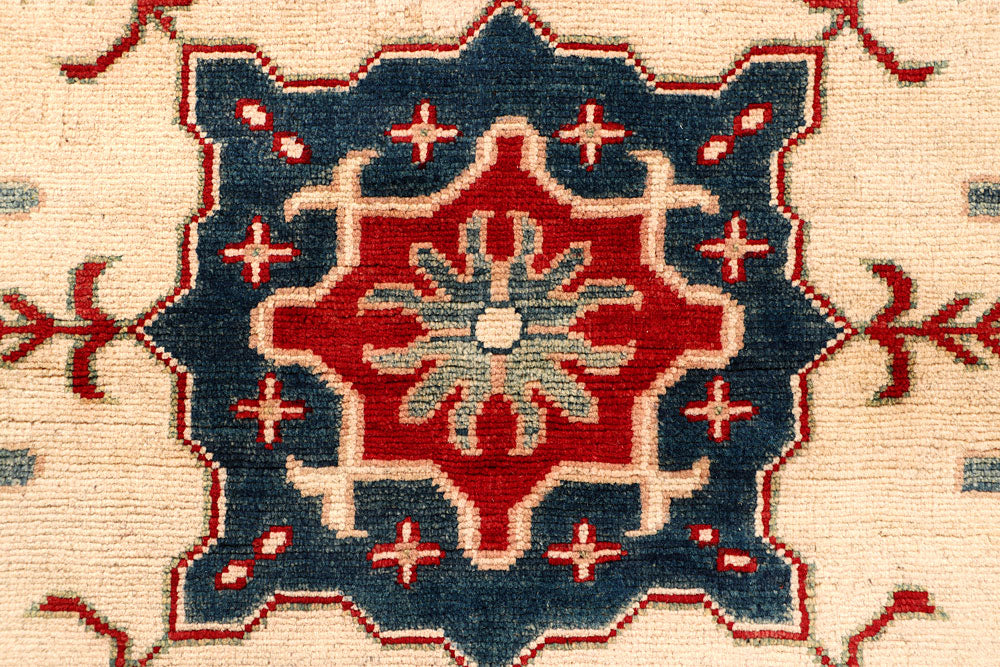 Blanched Almond Kazak 4' 9 x 6' 7 - No. 67623 - ALRUG Rug Store
