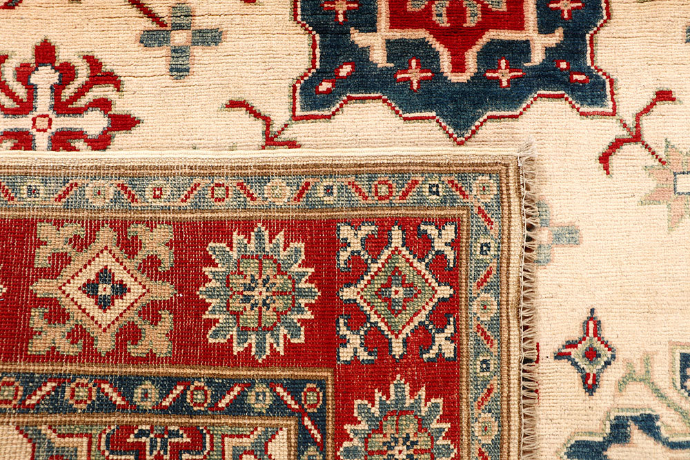Blanched Almond Kazak 4' 9 x 6' 7 - No. 67623 - ALRUG Rug Store