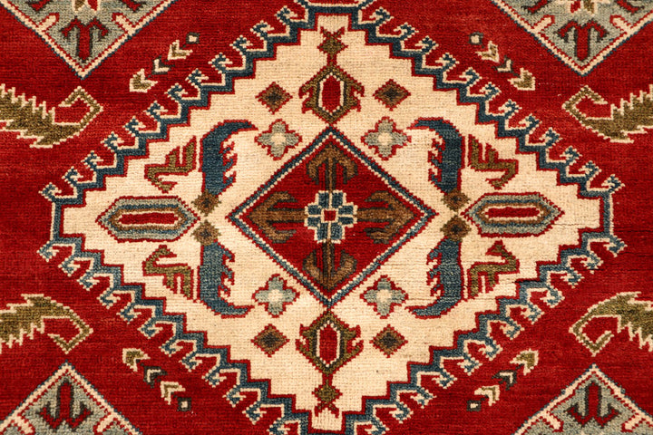 Firebrick Kazak 5' 1 x 6' 6 - No. 67624 - ALRUG Rug Store