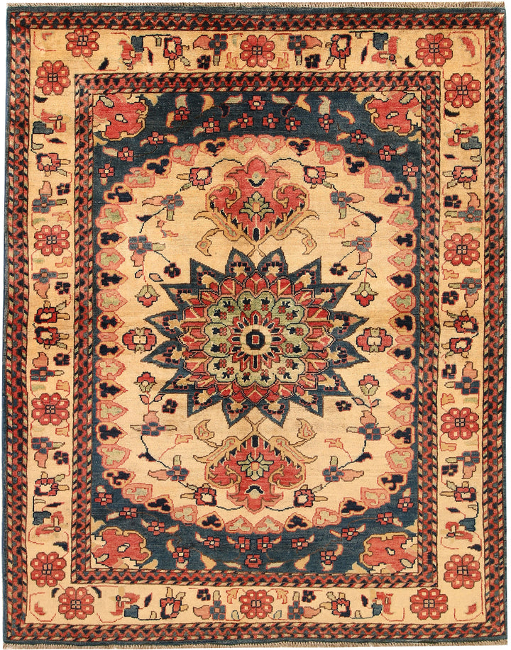 Blanched Almond Kazak 5' x 6' 4 - No. 67625 - ALRUG Rug Store