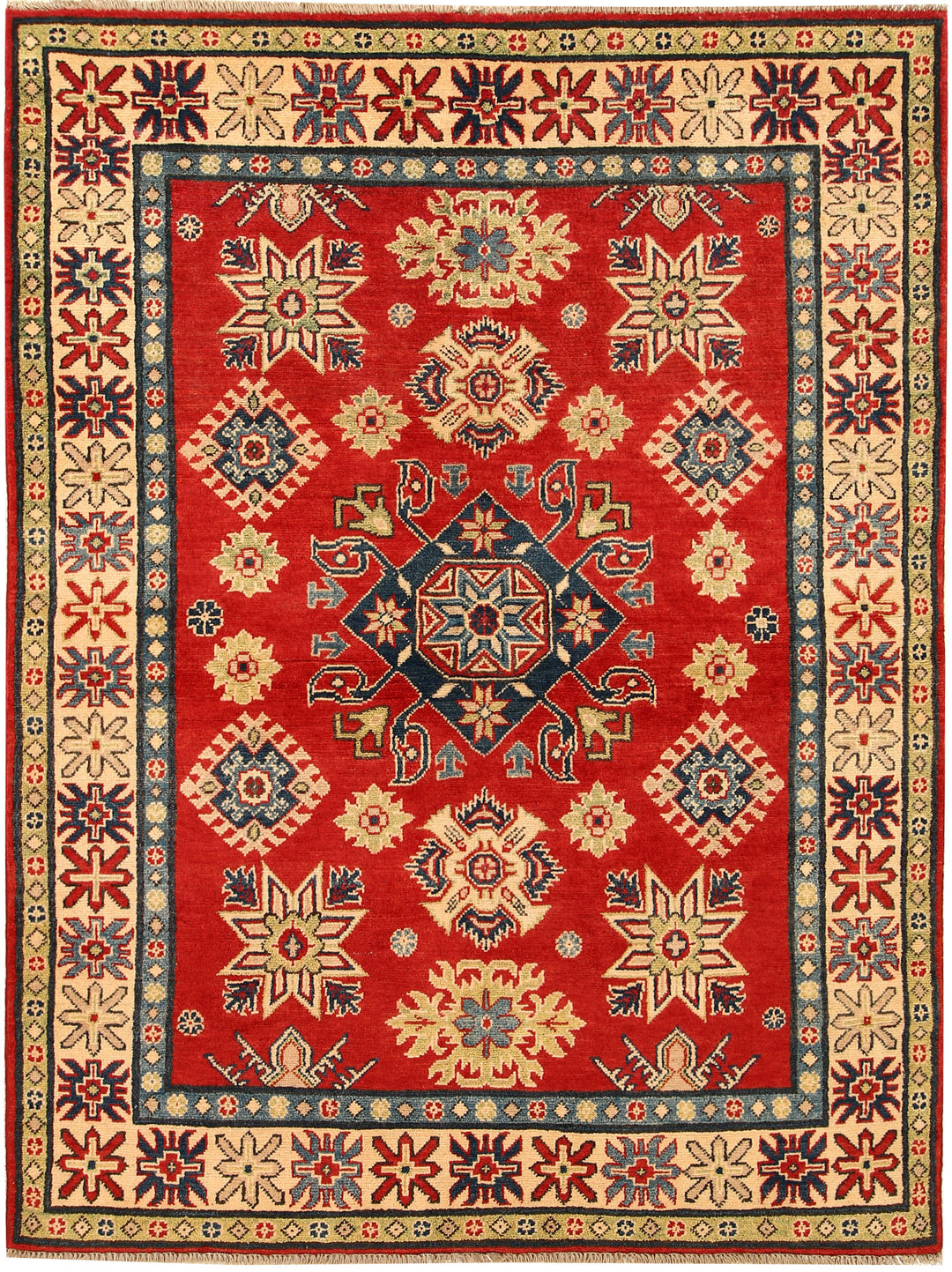 Red Kazak 4' 11 x 6' 7 - No. 67627 - ALRUG Rug Store