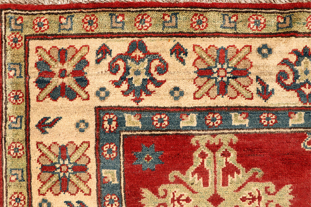 Firebrick Kazak 5' 1 x 6' 5 - No. 67628 - ALRUG Rug Store