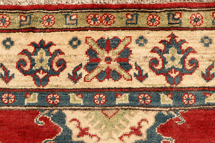 Firebrick Kazak 5' 1 x 6' 5 - No. 67628 - ALRUG Rug Store
