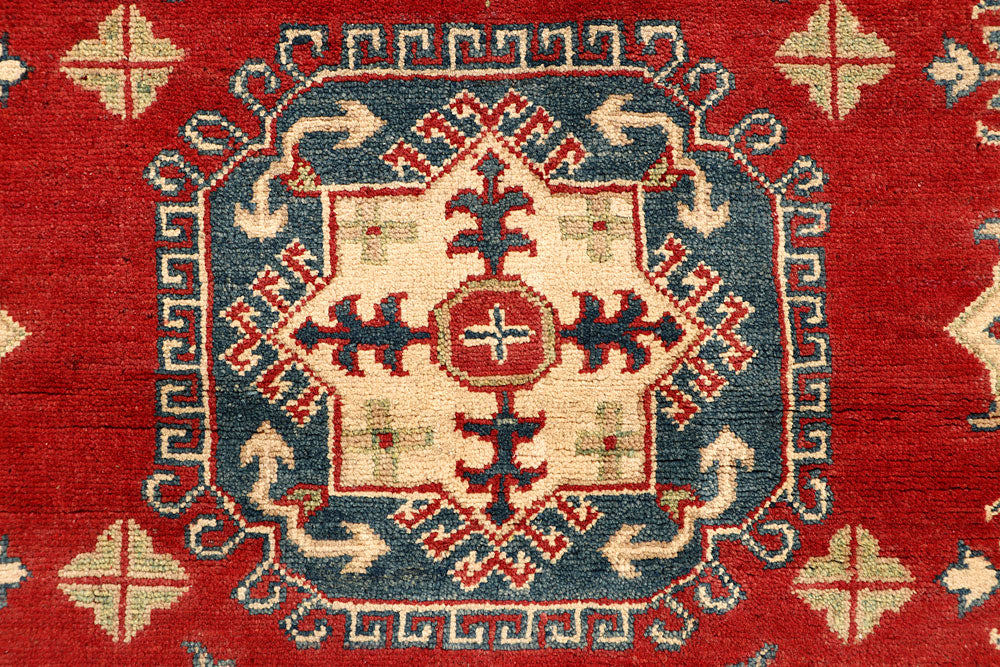 Firebrick Kazak 5' 1 x 6' 5 - No. 67628 - ALRUG Rug Store