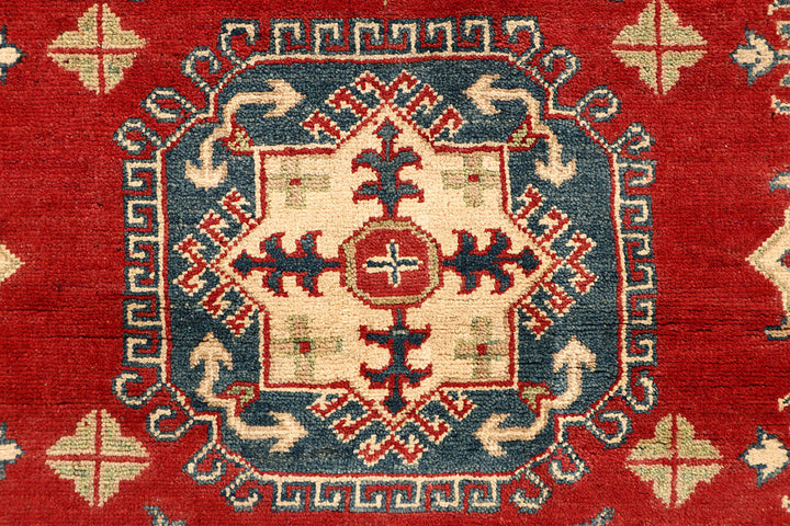 Firebrick Kazak 5' 1 x 6' 5 - No. 67628 - ALRUG Rug Store