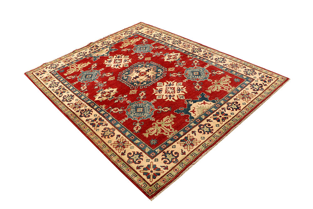 Firebrick Kazak 5' 1 x 6' 5 - No. 67628 - ALRUG Rug Store