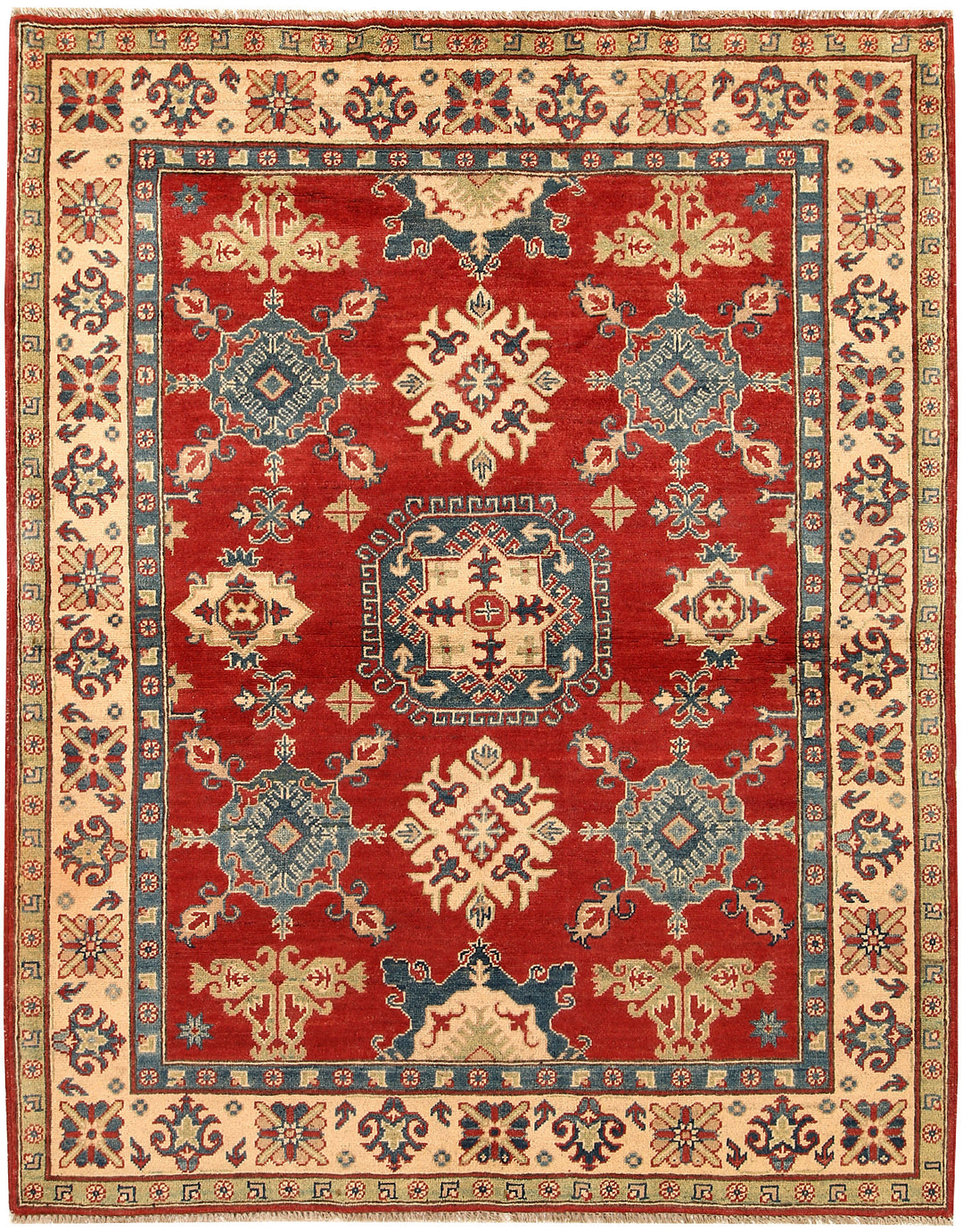 Firebrick Kazak 5' 1 x 6' 5 - No. 67628 - ALRUG Rug Store