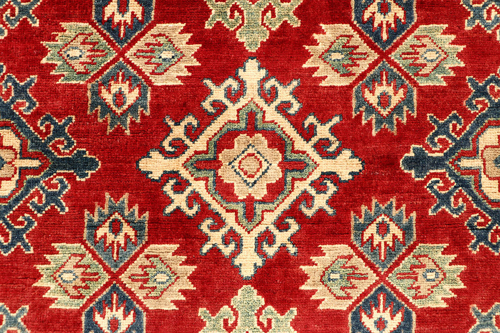 Firebrick Kazak 5' 2 x 6' 9 - No. 67629 - ALRUG Rug Store