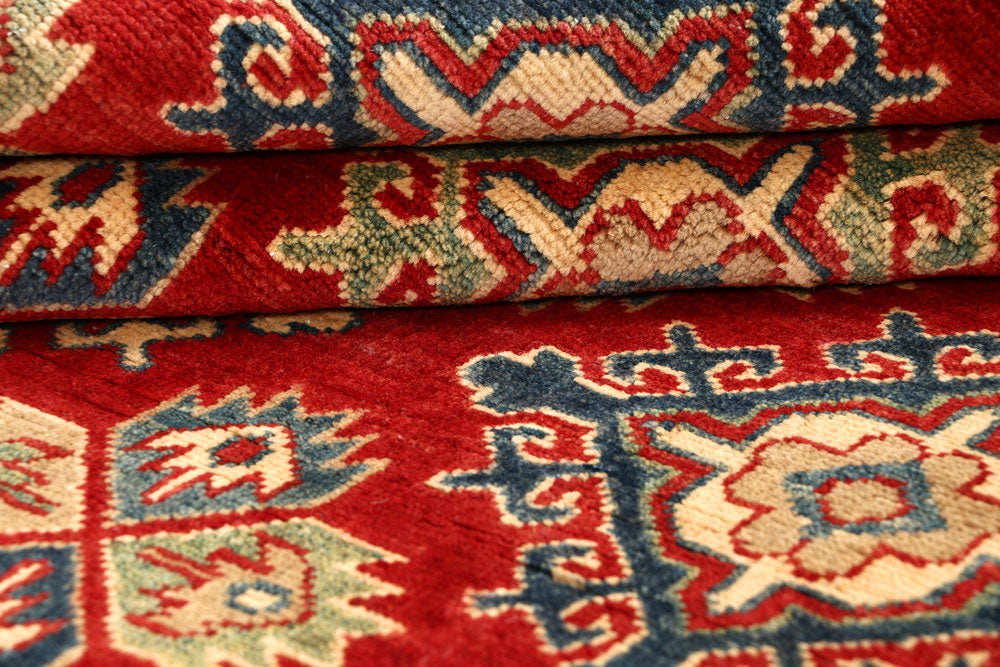 Firebrick Kazak 5' 2 x 6' 9 - No. 67629 - ALRUG Rug Store