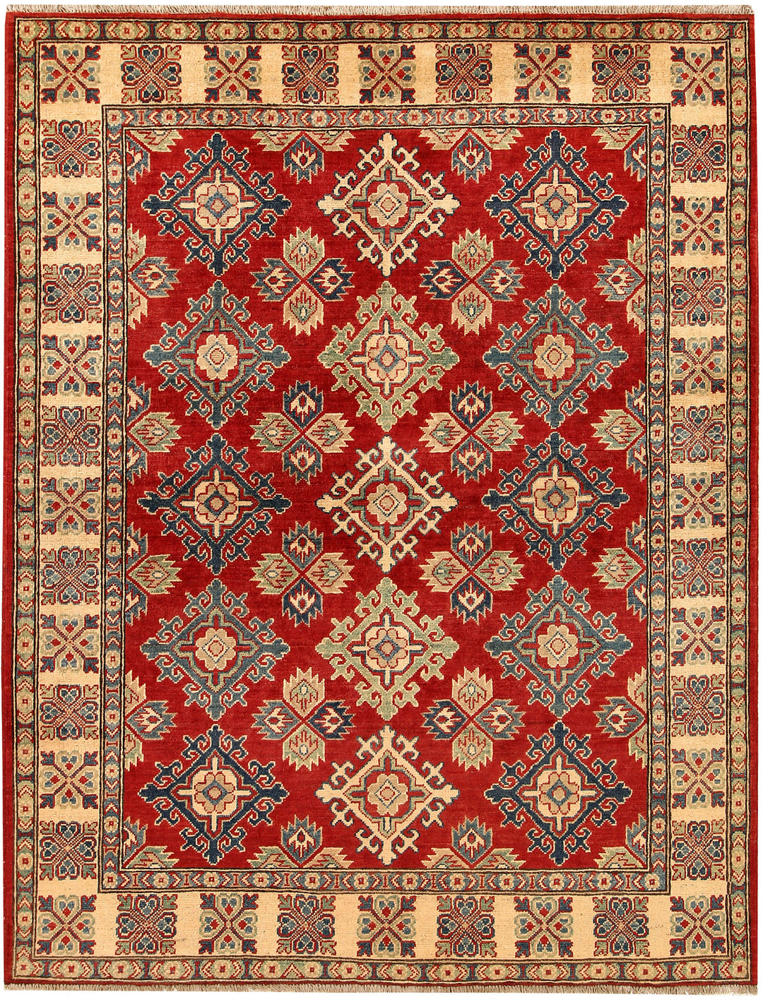 Firebrick Kazak 5' 2 x 6' 9 - No. 67629 - ALRUG Rug Store
