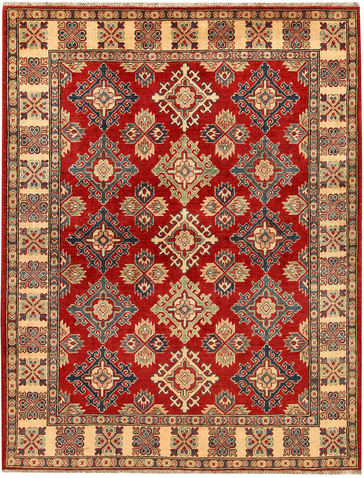 Firebrick Kazak 5' 2 x 6' 9 - No. 67629 - ALRUG Rug Store