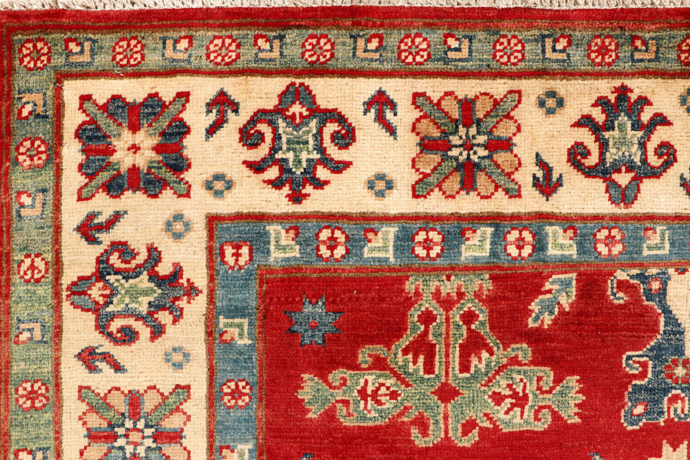 Firebrick Kazak 5' x 6' 7 - No. 67630 - ALRUG Rug Store