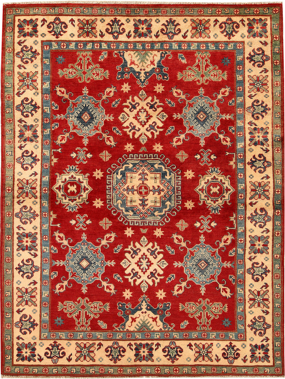 Firebrick Kazak 5' x 6' 7 - No. 67630 - ALRUG Rug Store