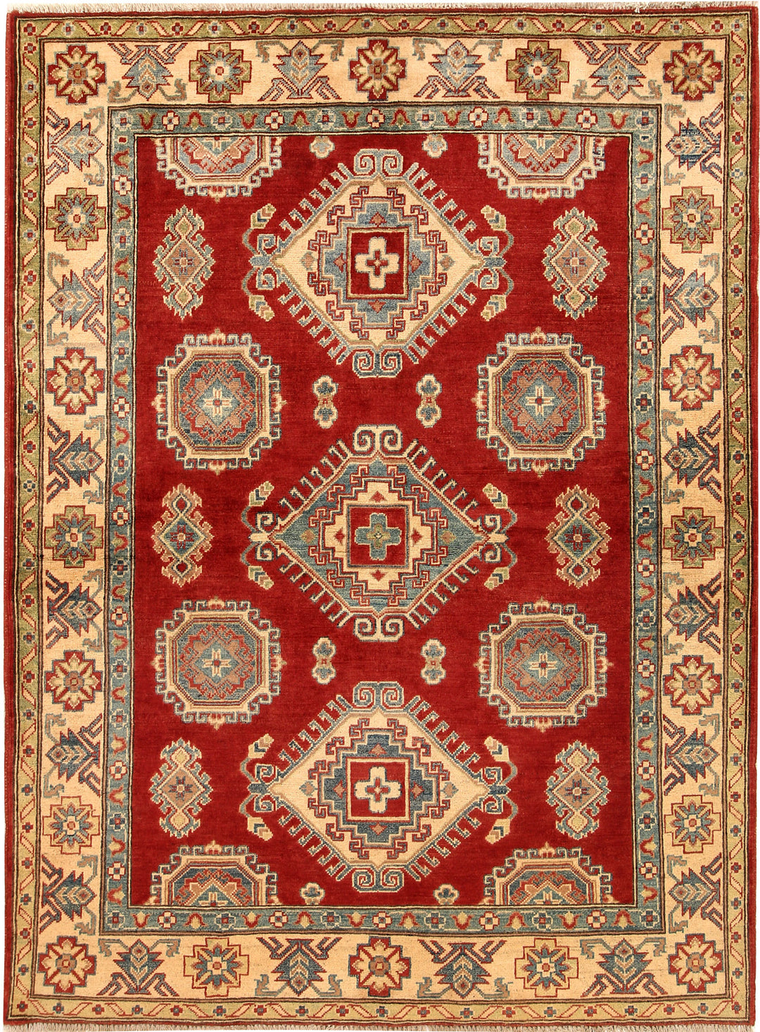 Firebrick Kazak 5' 1 x 6' 9 - No. 67631 - ALRUG Rug Store