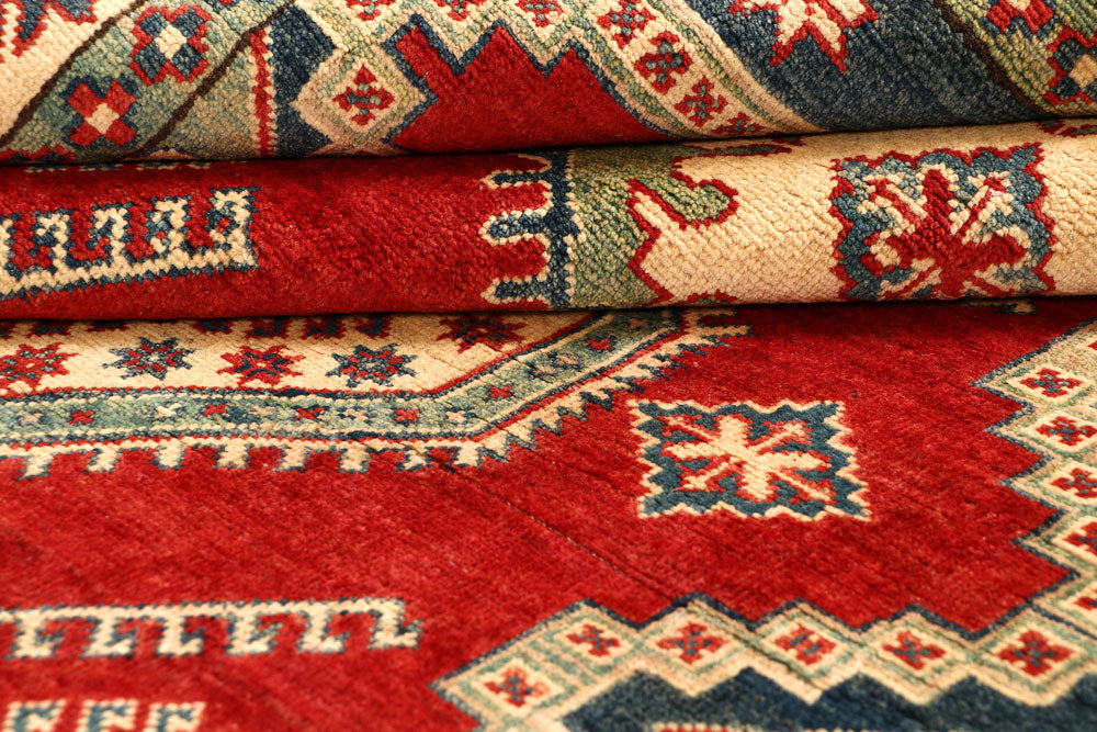 Firebrick Kazak 5' 1 x 6' 8 - No. 67632 - ALRUG Rug Store